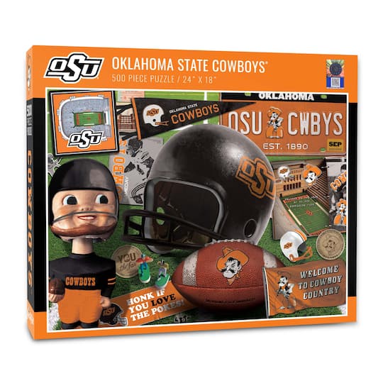 College Team Retro Series 500 Piece Puzzle By Youthefan in Oklahoma State Cowboys | 18" x 24" | Michaels®